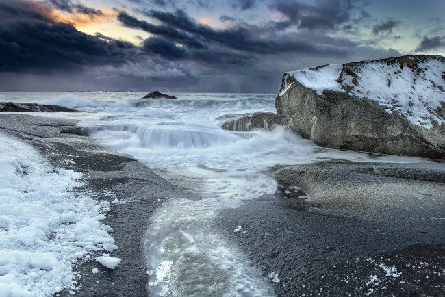 Обои картинки фото природа, побережье, берег, тучи