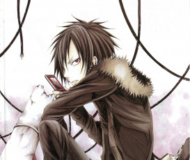 Картинка аниме durarara изая орихара