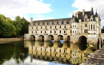 Картинка chateau+de+chenonceau города замок+шенонсо+ франция chateau de chenonceau