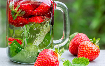 Картинка еда клубника +земляника