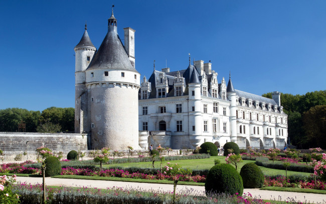 Обои картинки фото chateau de chenonceau, города, замок шенонсо , франция, chateau, de, chenonceau