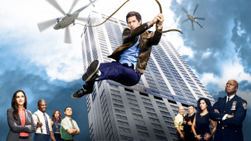 обоя кино фильмы, brooklyn nine-nine, brooklyn, nine, сериал, комедия, криминал, andy, samberg, terry, crews