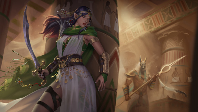 Обои картинки фото фэнтези, эльфы, девушка