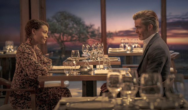 Обои картинки фото all the old knives || 2022, кино фильмы, -unknown , другое, все, старые, ножи, author, oreskis, триллер, мелодрама, amazon, prime, video, боевик, thandiwe, newton, chris, pine, крис, пайн