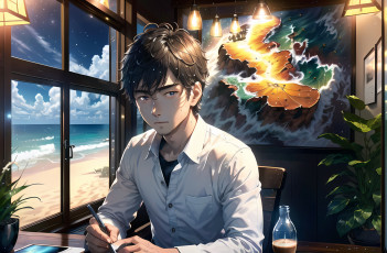 Картинка аниме город +улицы +интерьер +здания нейросети графика нейроарт ai art нейронные сети рисунки нейро искусство