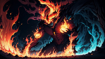 Картинка аниме ангелы +демоны нейросети графика нейроарт ai art нейронные сети рисунки нейро искусство