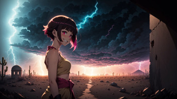 Картинка аниме пейзажи +природа нейросети графика нейроарт ai art нейронные сети рисунки нейро искусство