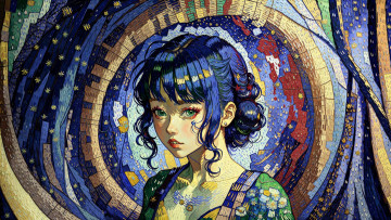 Картинка аниме unknown +другое+ нейросети графика нейроарт ai art нейронные сети рисунки нейро искусство