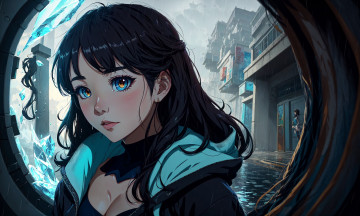 Картинка аниме unknown +другое+ нейросети графика нейроарт ai art нейронные сети рисунки нейро искусство