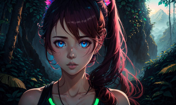 Картинка аниме unknown +другое+ нейросети графика нейроарт ai art нейронные сети рисунки нейро искусство