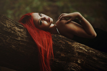 Картинка девушки -+рыжеволосые+и+разноцветные девушка