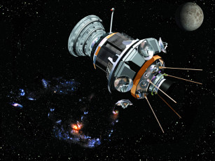 Картинка космос космические корабли станции
