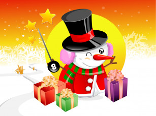 обоя праздничные, векторная, графика, новый, год