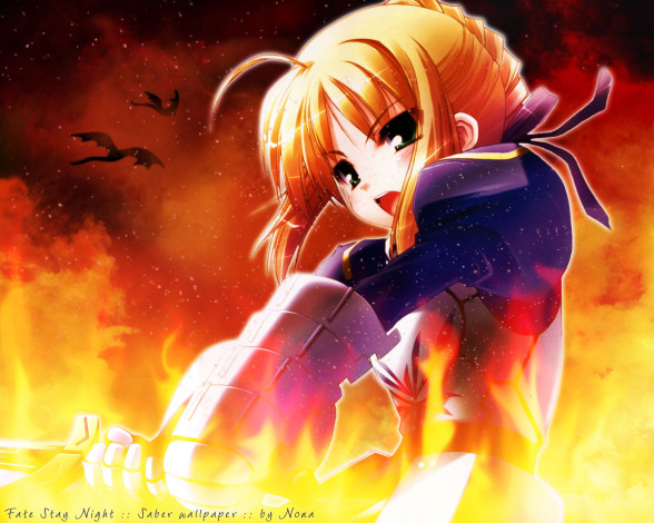 Обои картинки фото аниме, fate, stay, night