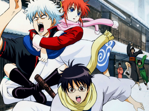 Обои картинки фото аниме, gintama