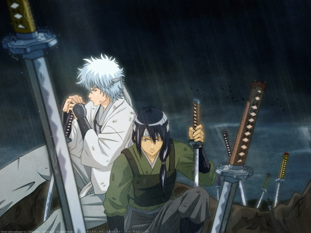 Обои картинки фото аниме, gintama