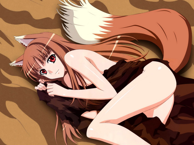 Обои картинки фото 212, kami, to, k&, 244, shinry&, аниме, spice, and, wolf