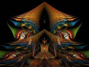 Картинка 3д графика fractal фракталы фрактал