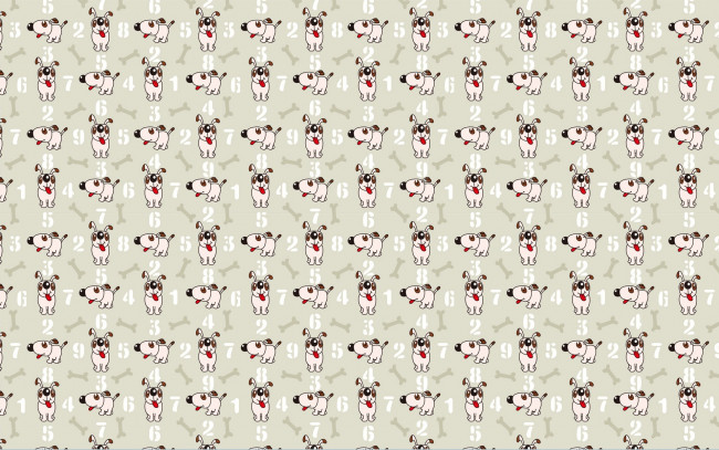 Обои картинки фото векторная, графика, собачки, текстура, юмор