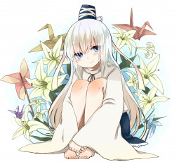 Картинка mononobe no futo аниме touhou девушка