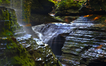 Картинка watkins glen state park природа водопады водопад горы скалы
