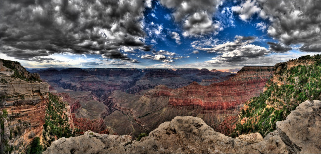 Обои картинки фото grand, canyon, panorama, природа, горы, каньон, панорама