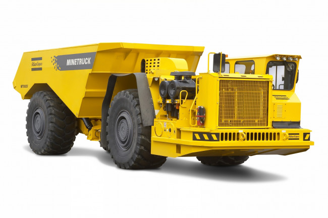 Обои картинки фото atlas, copco, minetruck, mt, 6020, техника, строительная, самосвал