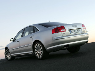 обоя автомобили, audi, d3, au-spec, quattro, l, 6-0, a8, серый