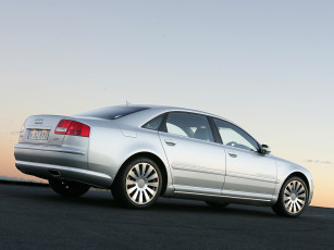 Картинка автомобили audi d3 серый l 6-0 quattro au-spec a8