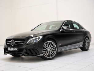 Картинка автомобили brabus темный mercedes-benz c-klasse w205 2014г