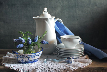 Картинка разное посуда +столовые+приборы +кухонная+утварь мускари