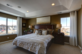 Картинка интерьер спальня кровать