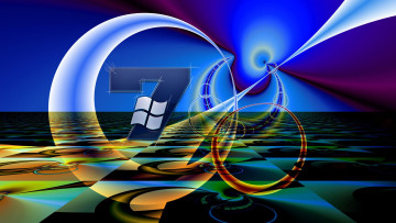 Картинка компьютеры windows+7+ vienna фон узор цвета