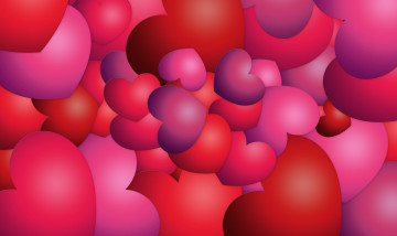 Картинка векторная+графика сердечки