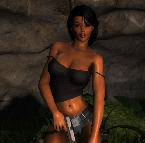 Обои картинки фото 3д графика, люди , people, взгляд, девушка