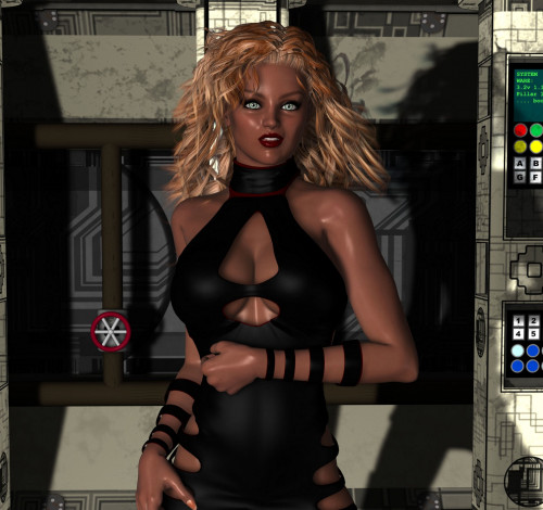 Обои картинки фото 3д графика, люди , people, блондинка, взгляд, девушка