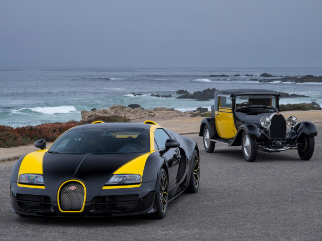 Обои картинки фото автомобили, bugatti, море