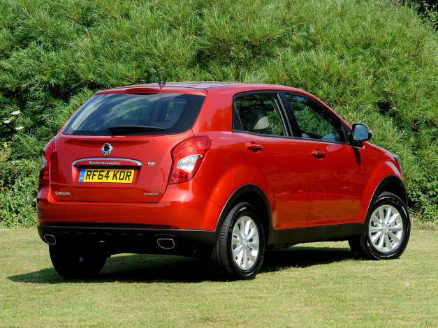 Обои картинки фото автомобили, ssang yong, красный, 2013г, uk-spec, korando, sangyong