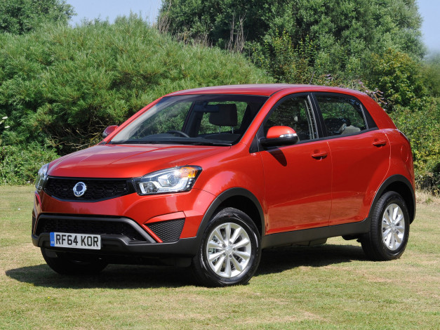 Обои картинки фото автомобили, ssang yong, красный, 2013г, uk-spec, korando, ssangyong