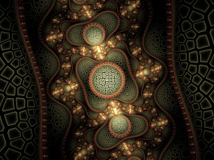 Картинка 3д+графика фракталы+ fractal узор фон цвета