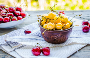 Картинка еда вишня +черешня лето ягоды черешня