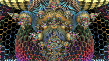 Картинка 3д+графика фракталы+ fractal узор цвета фон