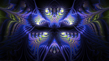 Картинка 3д+графика фракталы+ fractal узор цвета фон