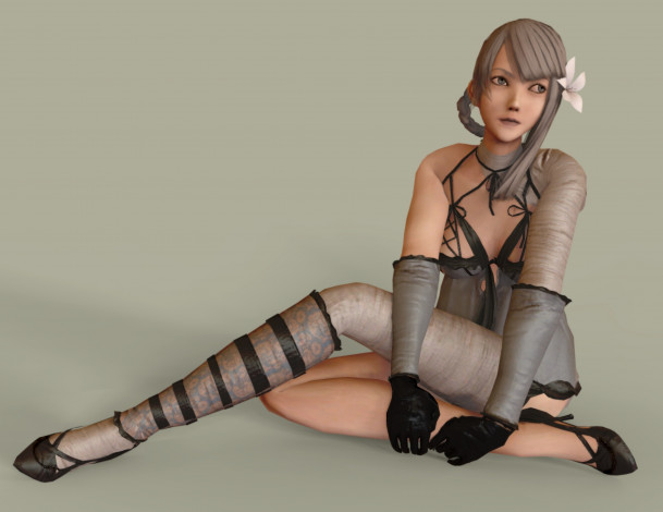 Обои картинки фото 3д графика, аниме , anime, девушка, взгляд, фон