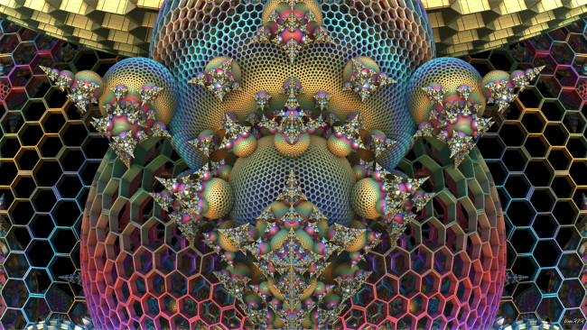 Обои картинки фото 3д графика, фракталы , fractal, узор, цвета, фон
