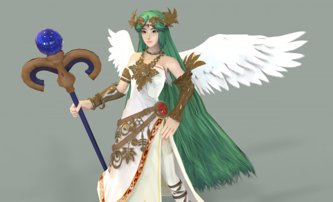 Обои картинки фото 3д графика, аниме , anime, девушка, взгляд, фон, ангел