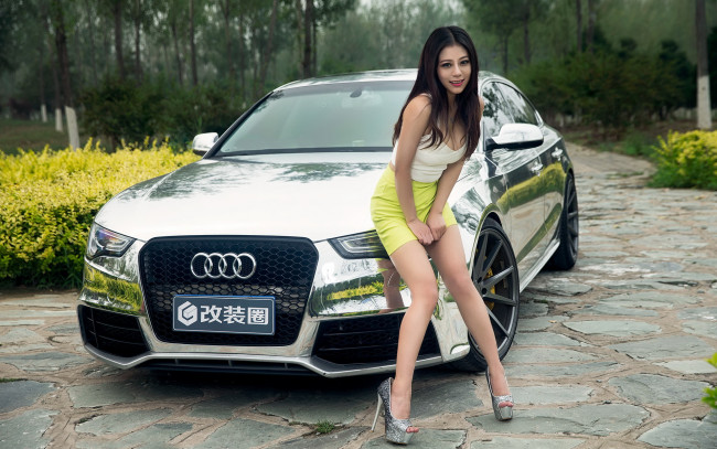 Обои картинки фото автомобили, -авто с девушками, автомобиль, девушка, взгляд, фон