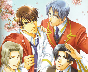 Картинка аниме gakuen+heaven сёнен-ай райская школа парни