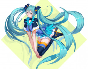 Картинка аниме vocaloid девушка