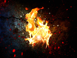 Картинка природа огонь фон